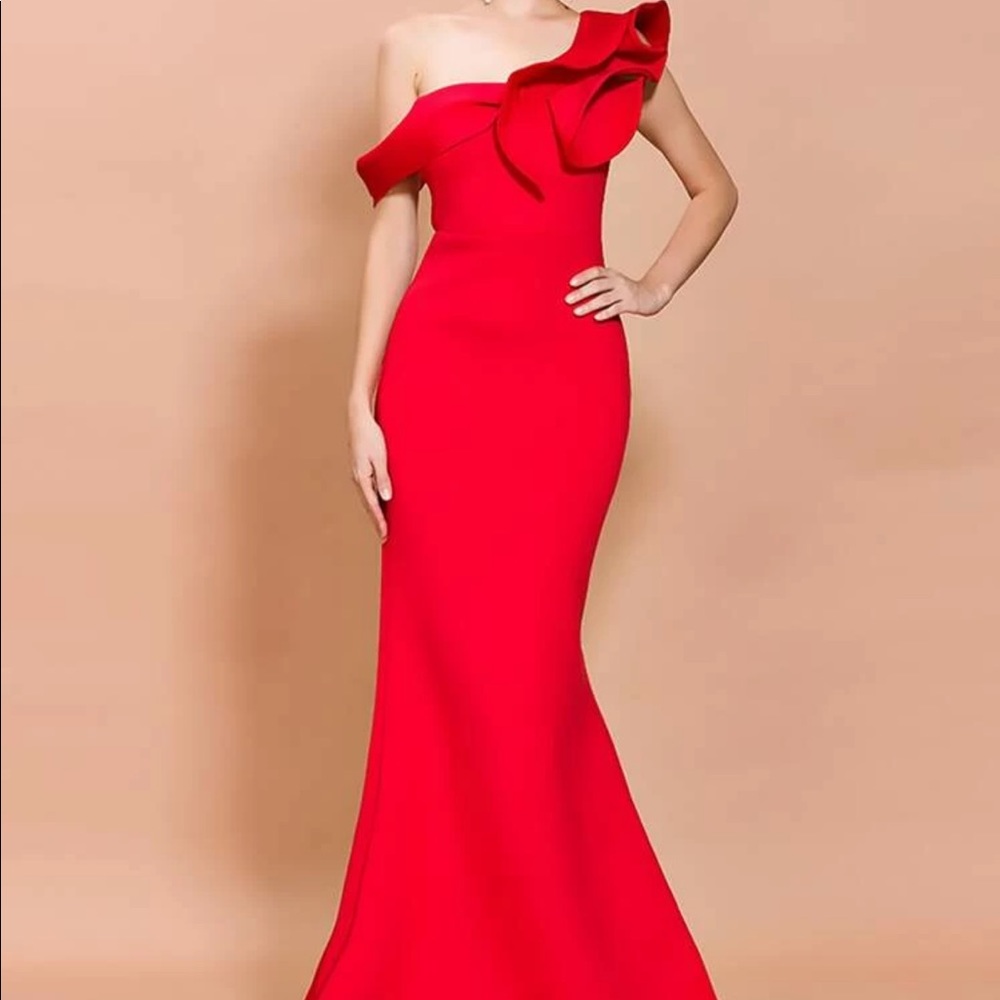 Prom evening gown/ wedding maxi guest dress